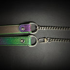 Daluse Colorful Leather Collar Single Titanium Steel Chain Versatile Fashion Choker Necklace