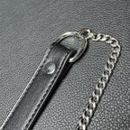 Daluse Single Titanium Steel Chain Collar Versatile Fashion Leather Choker Necklace